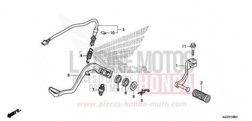 PEDALE CRF250LF de 2015